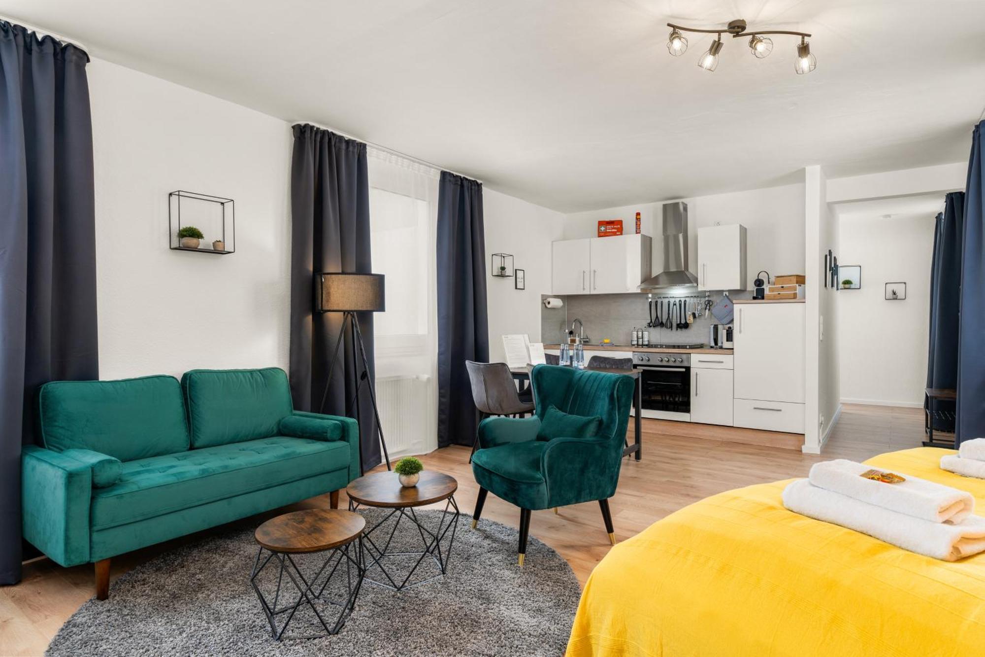 Free Living - City Design Apartments, Zentrum, Outlet, Balkon, Kueche Wolfsburg Eksteriør bilde