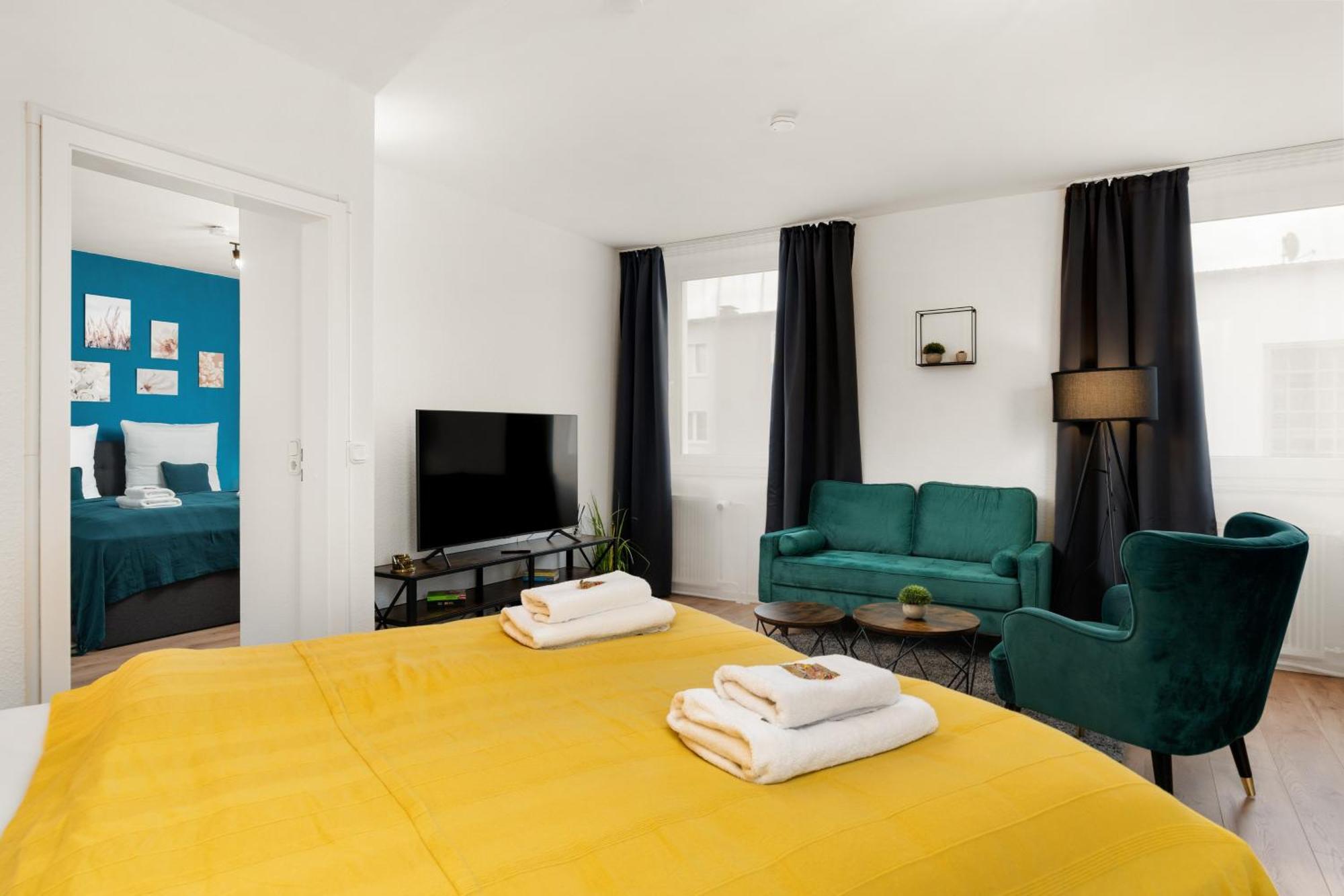 Free Living - City Design Apartments, Zentrum, Outlet, Balkon, Kueche Wolfsburg Eksteriør bilde
