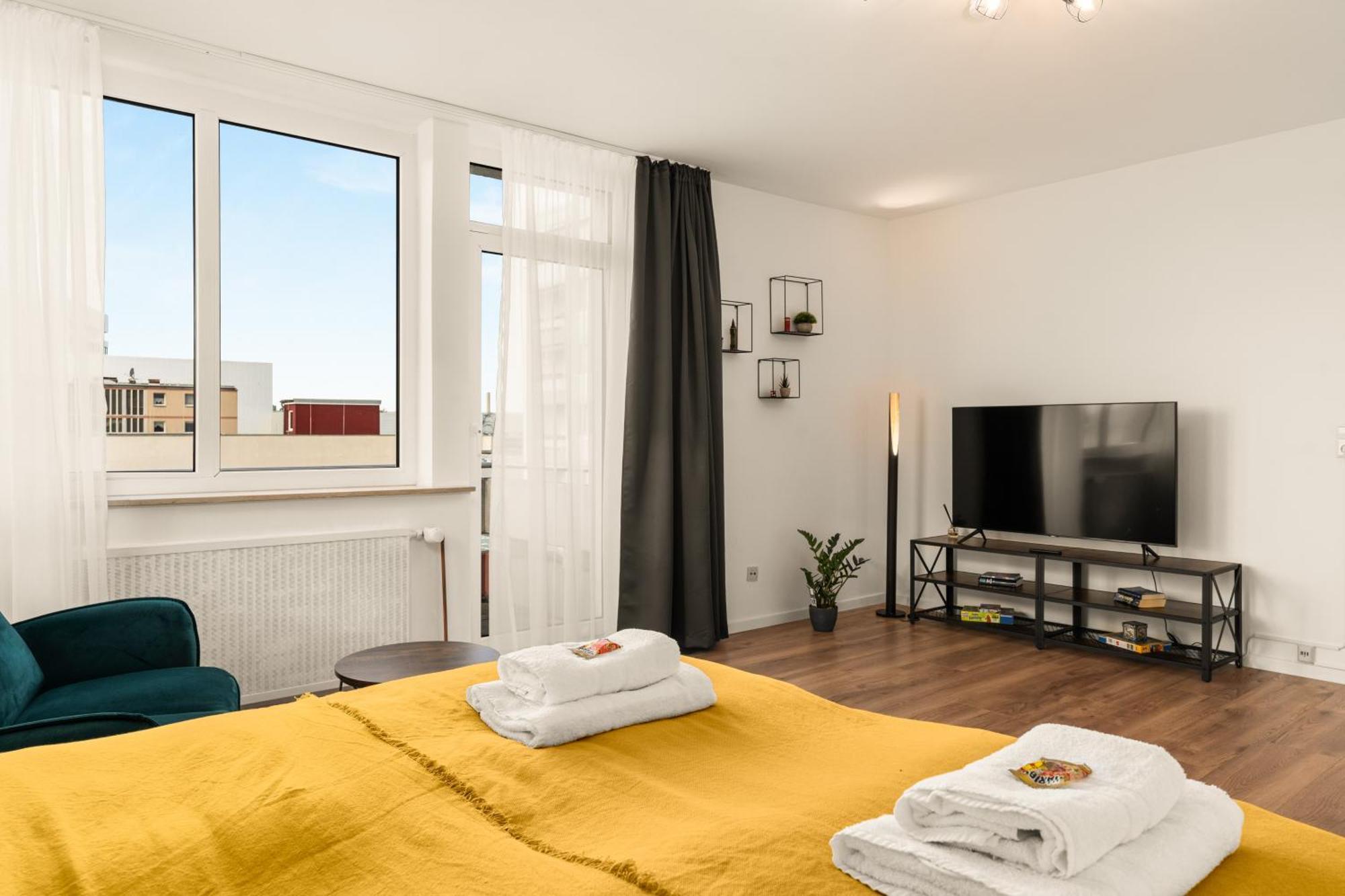Free Living - City Design Apartments, Zentrum, Outlet, Balkon, Kueche Wolfsburg Eksteriør bilde