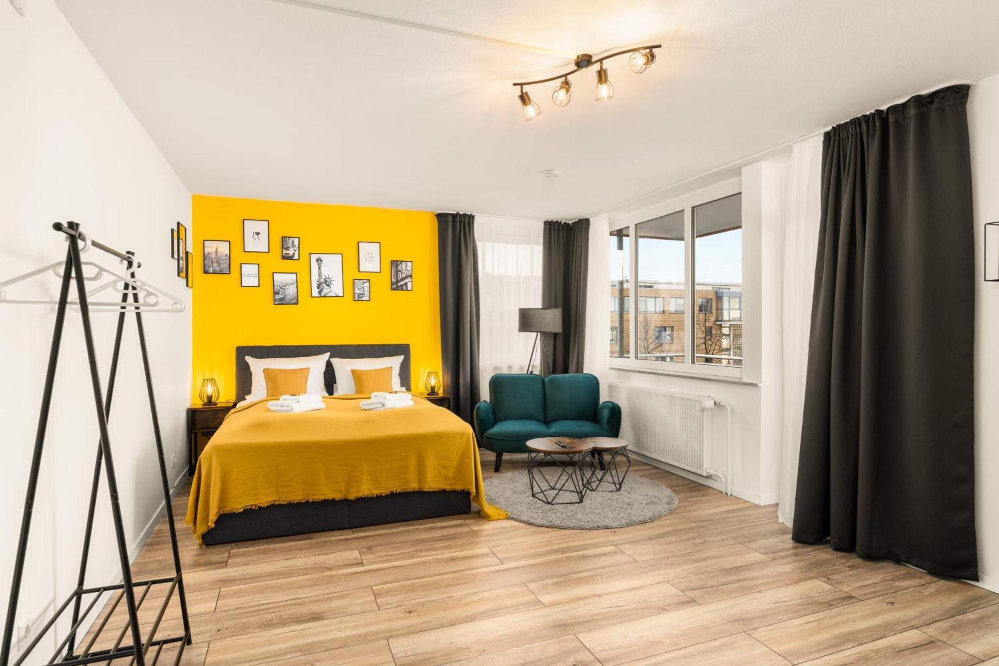 Free Living - City Design Apartments, Zentrum, Outlet, Balkon, Kueche Wolfsburg Eksteriør bilde